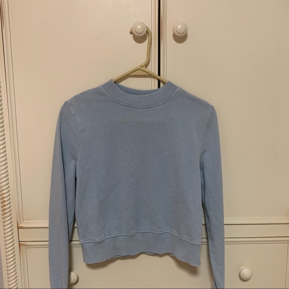 Blue crew neck